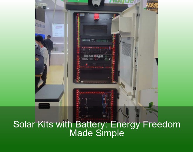 Solar Kits with Battery: Energy Freedom Made Simple